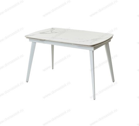 Стол ELIOT 120 GLOSS STATUARIO WHITE SINTERED STONE / WHITE Стол ELIOT 120 GLOSS STATUARIO WHITE SINTERED STONE / WHITE