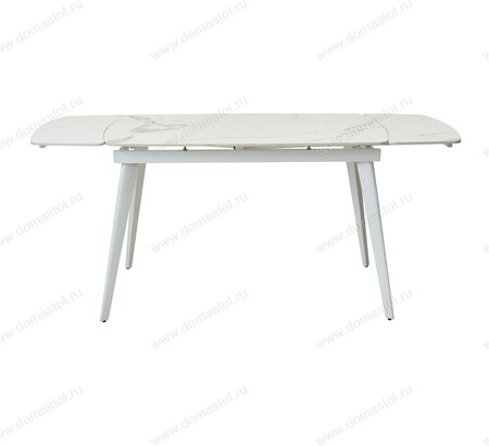 Стол ELIOT 120 GLOSS STATUARIO WHITE SINTERED STONE / WHITE