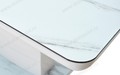 Стол ALTA 120 GREY-WHITE MARBLE/ WHITE глазурованное стекло Стол ALTA 120 GREY-WHITE MARBLE/ WHITE глазурованное стекло