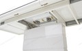 Стол ALTA 120 GREY-WHITE MARBLE/ WHITE глазурованное стекло Стол ALTA 120 GREY-WHITE MARBLE/ WHITE глазурованное стекло