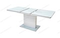 Стол ALTA 120 GREY-WHITE MARBLE/ WHITE глазурованное стекло Стол ALTA 120 GREY-WHITE MARBLE/ WHITE глазурованное стекло