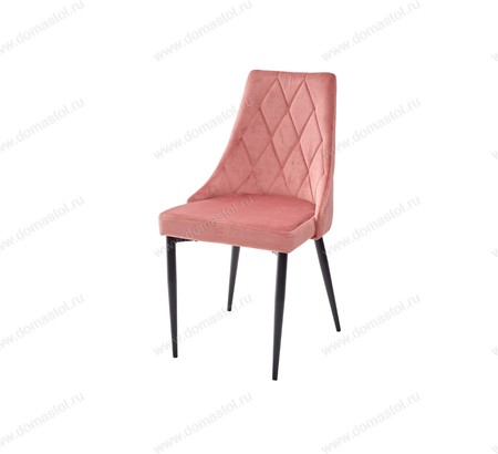Стул NEPAL BLUVEL-52 PINK/ черный каркас, велюр Стул NEPAL BLUVEL-52 PINK/ черный каркас, велюр
