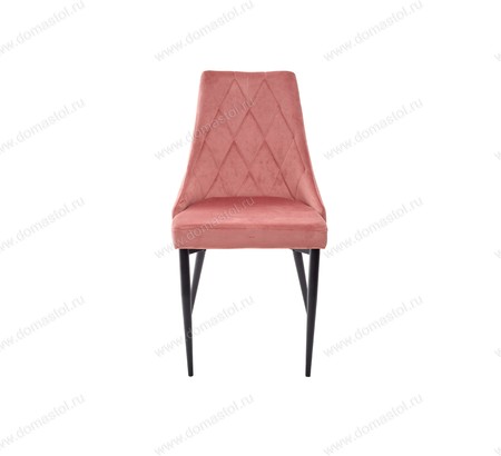 Стул NEPAL BLUVEL-52 PINK/ черный каркас, велюр