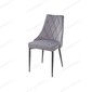Стул NEPAL BLUVEL-14 GREY/ черный каркас, велюр
