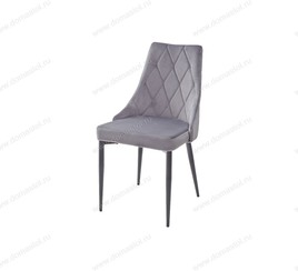 Стул NEPAL BLUVEL-14 GREY/ черный каркас, велюр