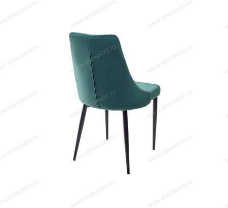 Стул NEPAL BLUVEL-78 GREEN/ черный каркас, велюр