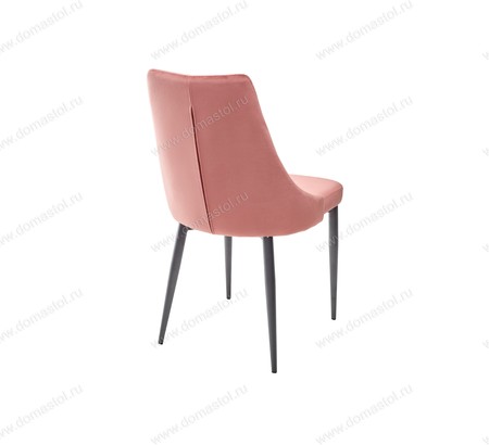 Стул NEPAL BLUVEL-52 PINK/ серый каркас, велюр