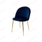 Стул PRESLEY BLUVEL-86 NAVY BLUE / золотой каркас