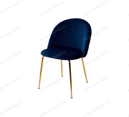 Стул PRESLEY BLUVEL-86 NAVY BLUE / золотой каркас Стул PRESLEY BLUVEL-86 NAVY BLUE / золотой каркас