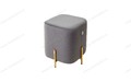 Пуф для гостиной ARES BLUVEL-14 GREY / GOLD Пуф для гостиной ARES BLUVEL-14 GREY / GOLD