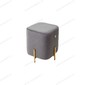 Пуф для гостиной ARES BLUVEL-14 GREY / GOLD