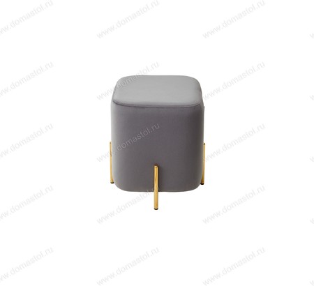 Пуф для гостиной ARES BLUVEL-14 GREY / GOLD