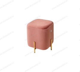 Пуф для гостиной ARES BLUVEL-52 PINK / GOLD