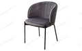 Стул DIANA BLUVEL-14 GREY, велюр / черный каркас Стул DIANA BLUVEL-14 GREY, велюр / черный каркас