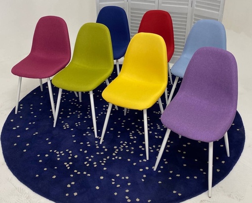 Стильные мягкие стулья Cassiopeia в ткани разных расцветок