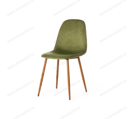 Стул BREEZE (mod. 4724) вельвет/металл, Green (зеленый) HLR54 / натуральный Стул BREEZE (mod. 4724) вельвет/металл, Green (зеленый) HLR54 / натуральный