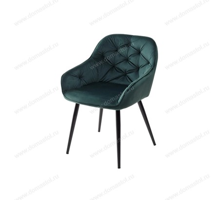 Стул BREEZE BLUVEL-78 GREEN, велюр / черный каркас Стул BREEZE BLUVEL-78 GREEN, велюр / черный каркас