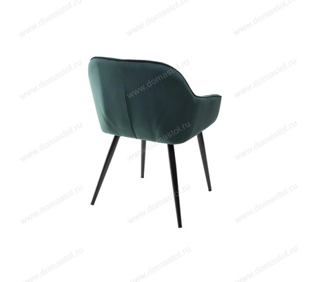 Стул BREEZE BLUVEL-78 GREEN, велюр / черный каркас