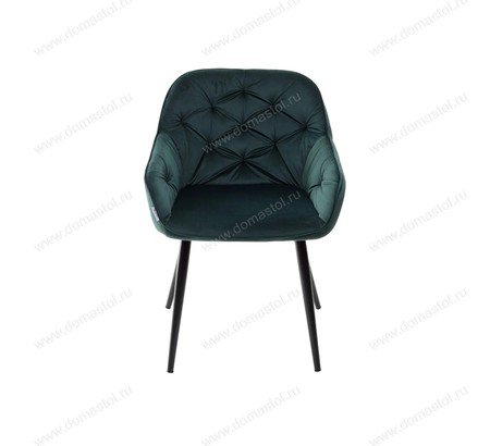 Стул BREEZE BLUVEL-78 GREEN, велюр / черный каркас