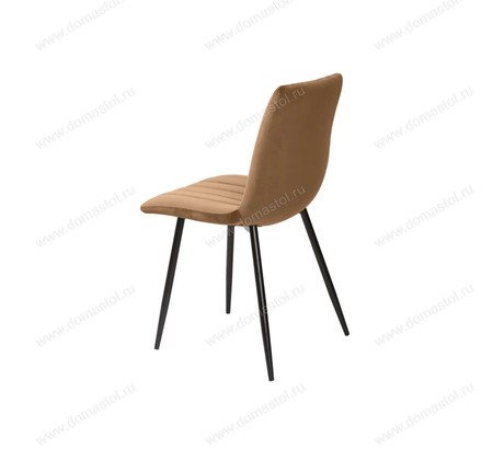Стул DUBLIN G108-72 тоффи/ черный каркас, велюр