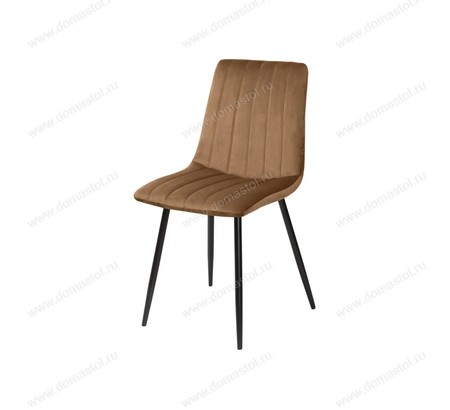 Стул DUBLIN G108-72 тоффи/ черный каркас, велюр Стул DUBLIN G108-72 тоффи/ черный каркас, велюр