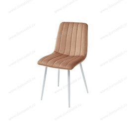 Стул DUBLIN G108-72 тоффи, велюр / белый каркас