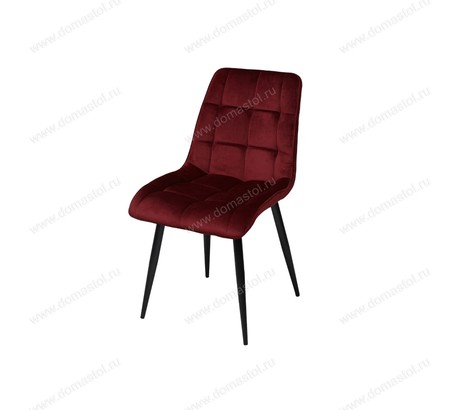 Стул CHIC G062-36 бургунди, велюр / черный каркас Стул CHIC G062-36 бургунди, велюр / черный каркас