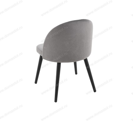 Стул кухонный Белиз Monolith Grey, черный муар