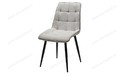Стул CHIC HE622-20/ HE622-22 светло-серый, ткань/ черный каркас Стул CHIC HE622-20/ HE622-22 светло-серый, ткань/ черный каркас