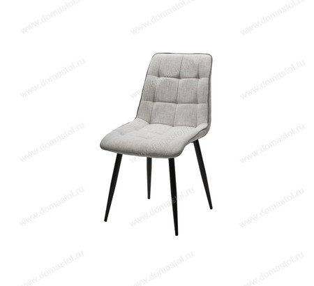 Стул CHIC HE622-20/ HE622-22 светло-серый, ткань/ черный каркас Стул CHIC HE622-20/ HE622-22 светло-серый, ткань/ черный каркас