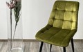 Стул CHIC BLUVEL-75 олива / черный каркас Стул CHIC BLUVEL-75 олива / черный каркас