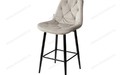 Полубарный стул YAM G062-37 светло-серый, велюр (H=65cm)