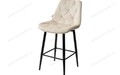 Полубарный стул YAM G062-03 светлый беж, велюр (H=65cm)