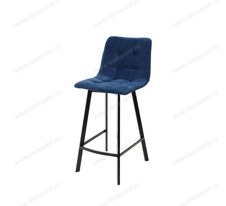 Полубарный стул CHILLI-QB SQUARE синий #29, велюр / черный каркас (H=66cm) Полубарный стул CHILLI-QB SQUARE синий #29, велюр / черный каркас (H=66cm)
