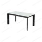 Стол CREMONA 160 KL-99 Белый мрамор матовый, итальянская керамика / черный каркас
