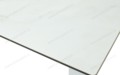 Стол CREMONA 180 KL-188 Контрастный мрамор матовый, итальянская керамика/ белый каркас