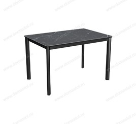 Стол Римини-2С черный, керамика Black Marble