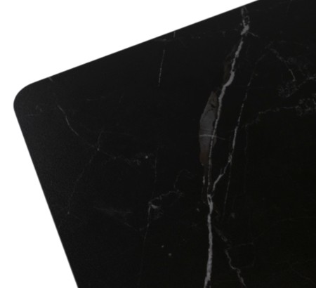 Стол Татами-3C 140 черный, керамика Black Marble