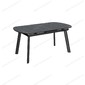 Стол Шамони-3C 180 черный, керамика Black Marble