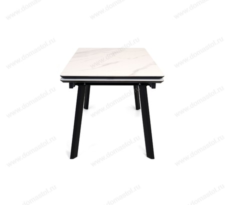Стол Татами-2C 120 черный, керамика White Marble