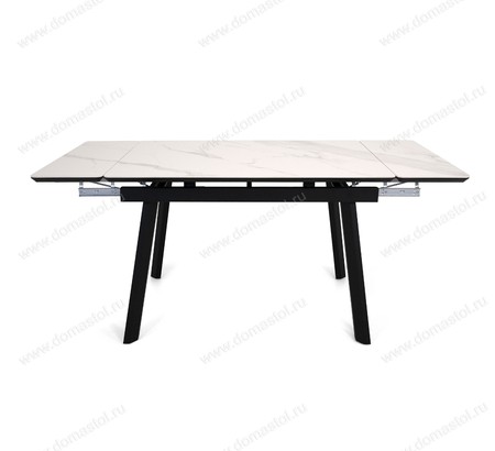 Стол Татами-2C 120 черный, керамика White Marble