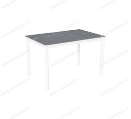 Стол Римини-2С белый, керамика Black Marble