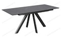 Стол Киото-1C 140 черный, керамика Carbon Стол Киото-1C 140 черный, керамика Carbon