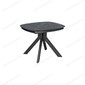 Стол Сохо-2C/Q 120 черный, керамика Black Marble