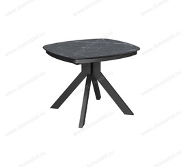 Стол Сохо-1C/Q 100 черный, керамика Black Marble