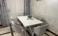 Стол Итали-1C 140 черный, керамика White Marble