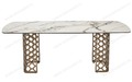 Стол CHIAVARI 220 KL-188 Контрастный мрамор матовый, итальянская керамика / Шампань Стол CHIAVARI 220 KL-188 Контрастный мрамор матовый, итальянская керамика / Шампань