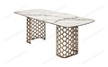 Стол CHIAVARI 220 KL-188 Контрастный мрамор матовый, итальянская керамика / Шампань Стол CHIAVARI 220 KL-188 Контрастный мрамор матовый, итальянская керамика / Шампань