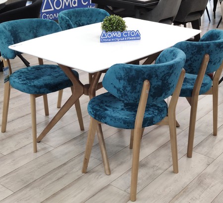 Стул Пекин-4 Монако 19, каркас светлый орех