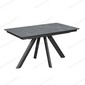 Стол Киото-2C 160 черный, керамика Black Marble
